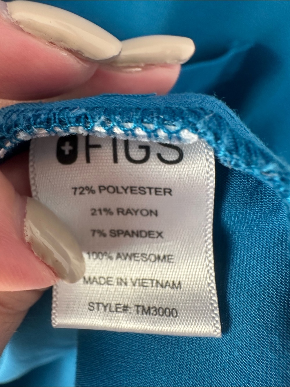 FIGS Men’s Alpine Blue Scrub Set- Top S/ Bottom XS - Picture 5 of 12